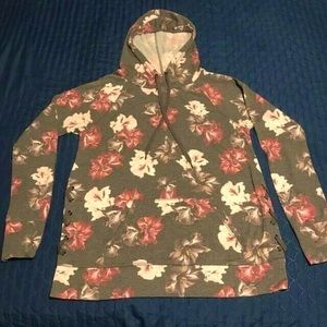 IDEOLOGY Pull-Over Floral Hoodie Women’s Size Large